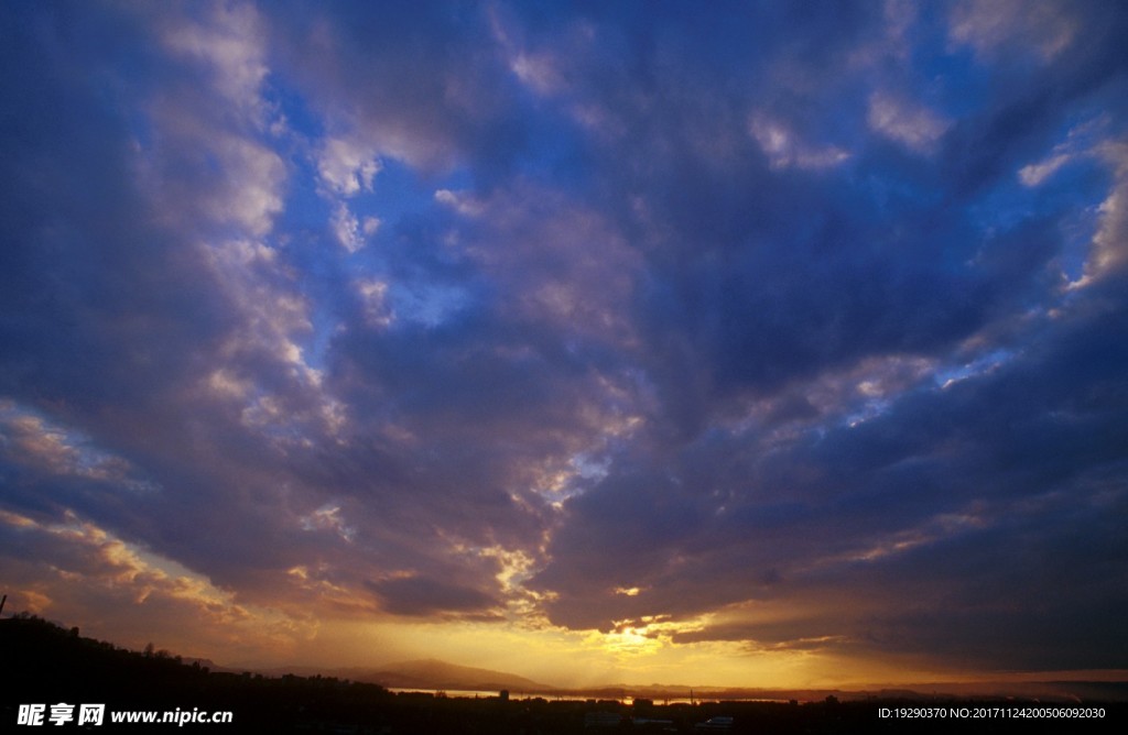 高清夕阳黄昏图