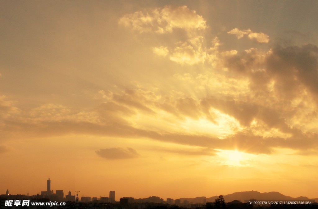 高清夕阳黄昏图