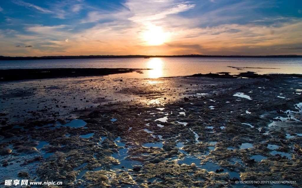 高清夕阳黄昏图