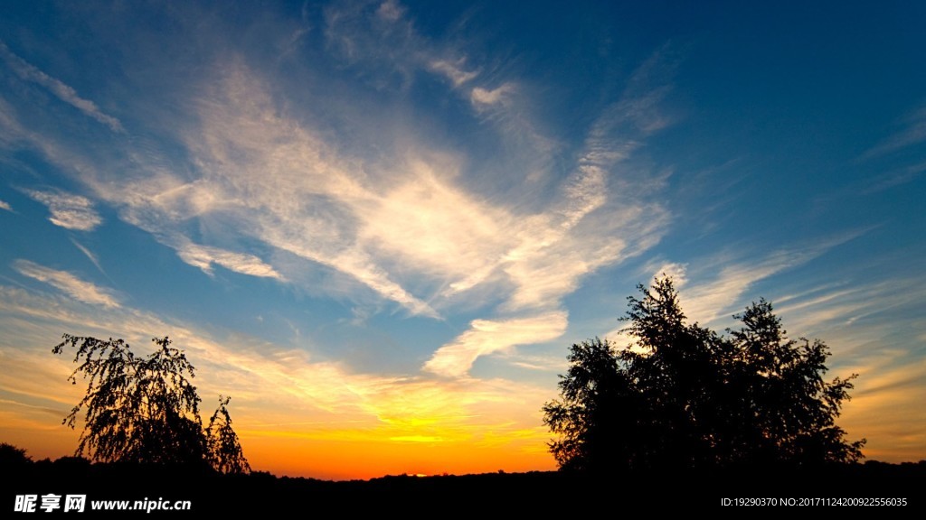高清夕阳黄昏图
