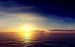 高清夕阳黄昏图