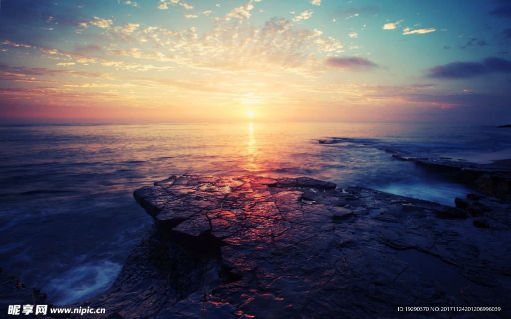 高清夕阳黄昏图