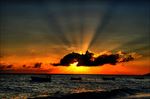 高清夕阳黄昏图