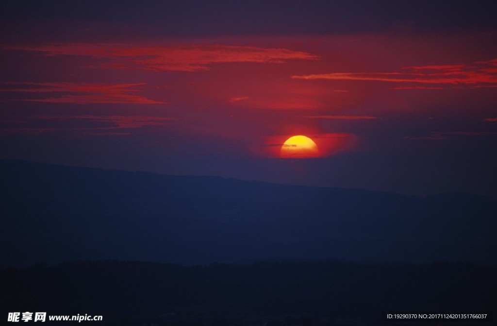 高清夕阳黄昏图