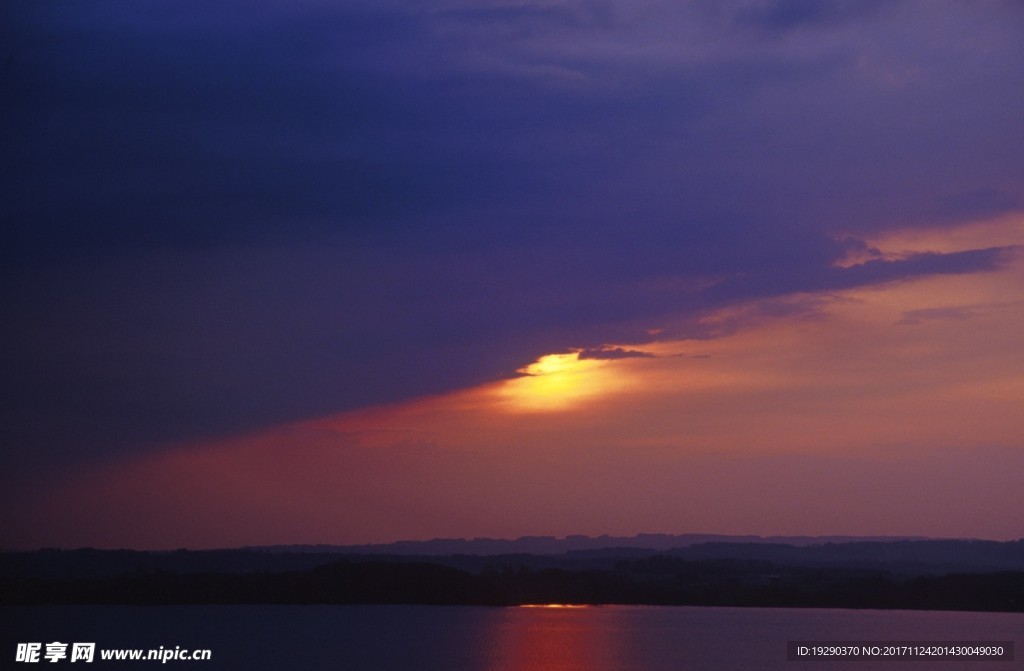 高清夕阳黄昏图