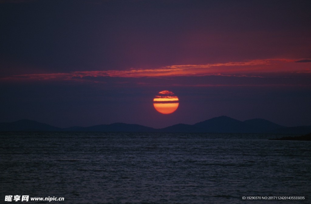高清夕阳黄昏图