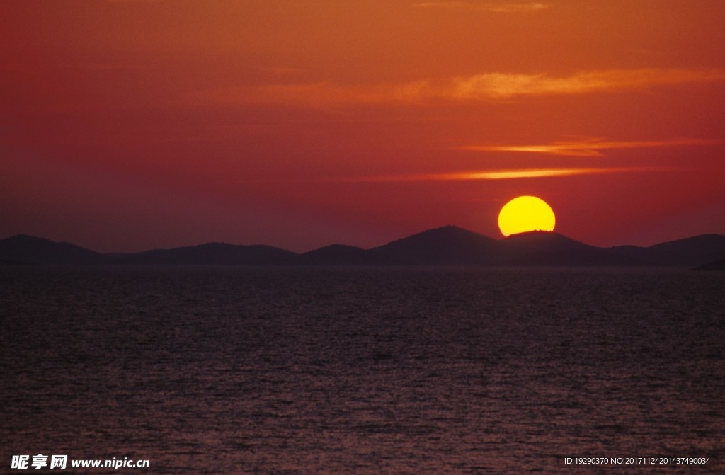 高清夕阳黄昏图