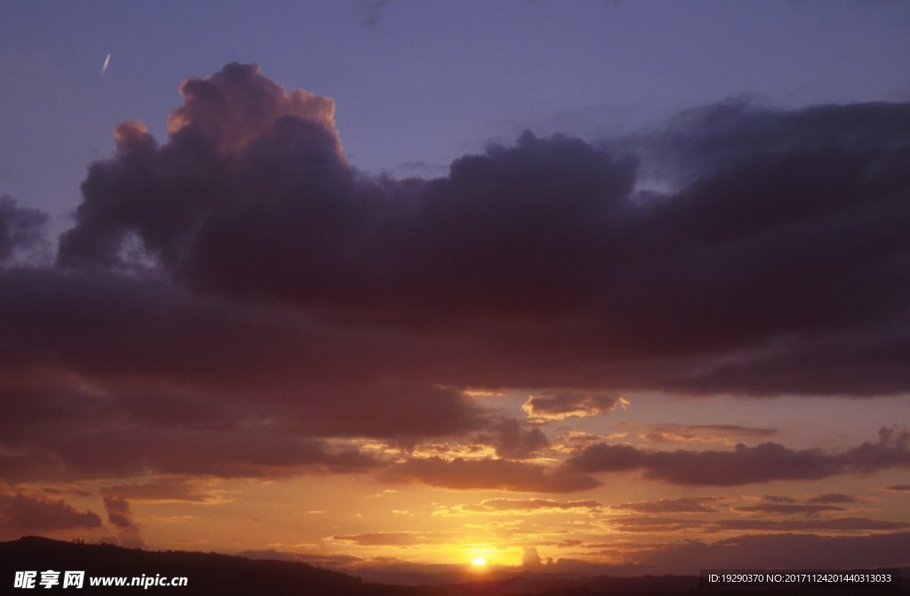 高清夕阳黄昏图