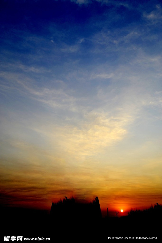 高清夕阳黄昏图