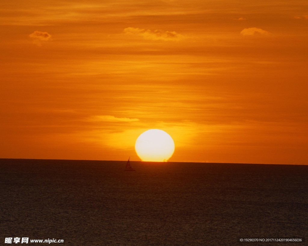高清夕阳黄昏图