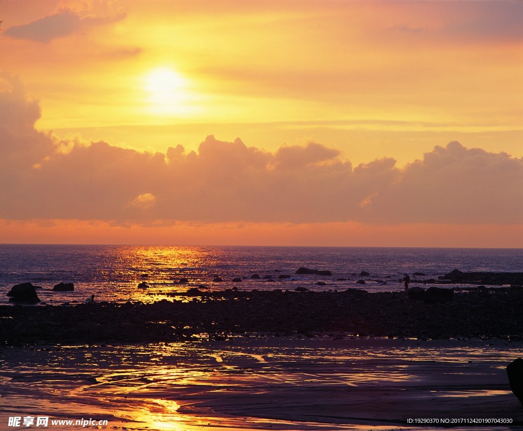 高清夕阳黄昏图