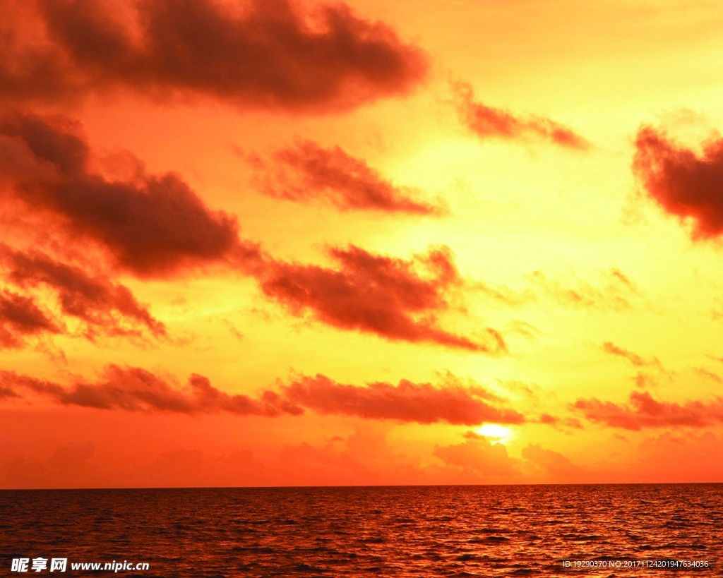 高清夕阳黄昏图