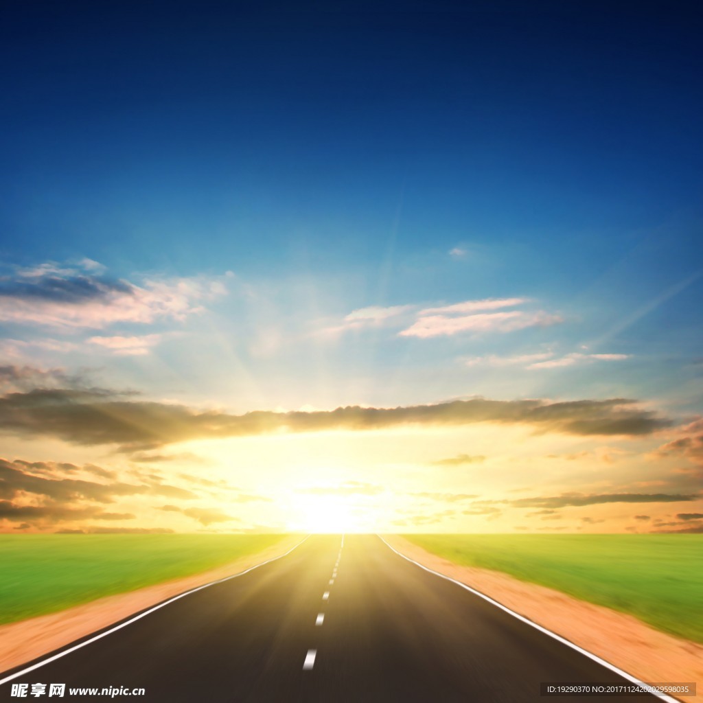 高清夕阳黄昏图