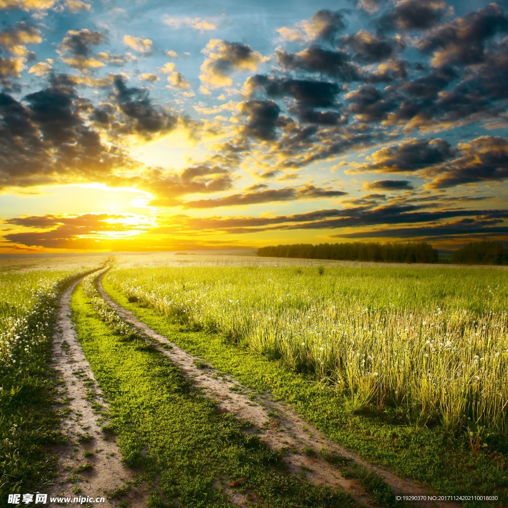 高清夕阳黄昏图