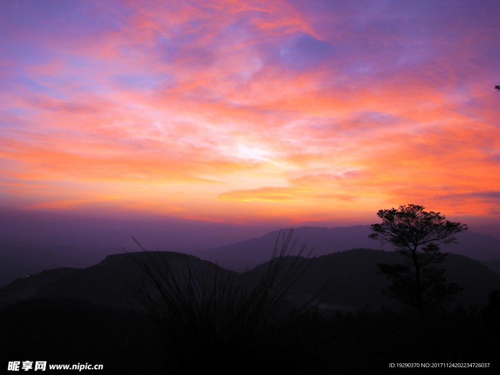 高清夕阳黄昏图