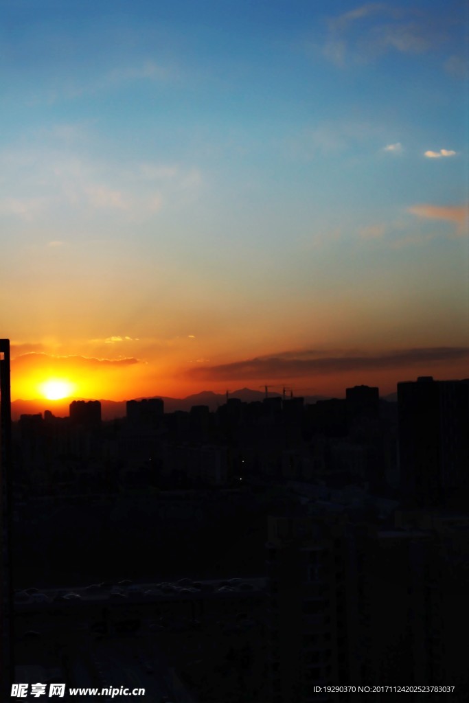 高清夕阳黄昏图