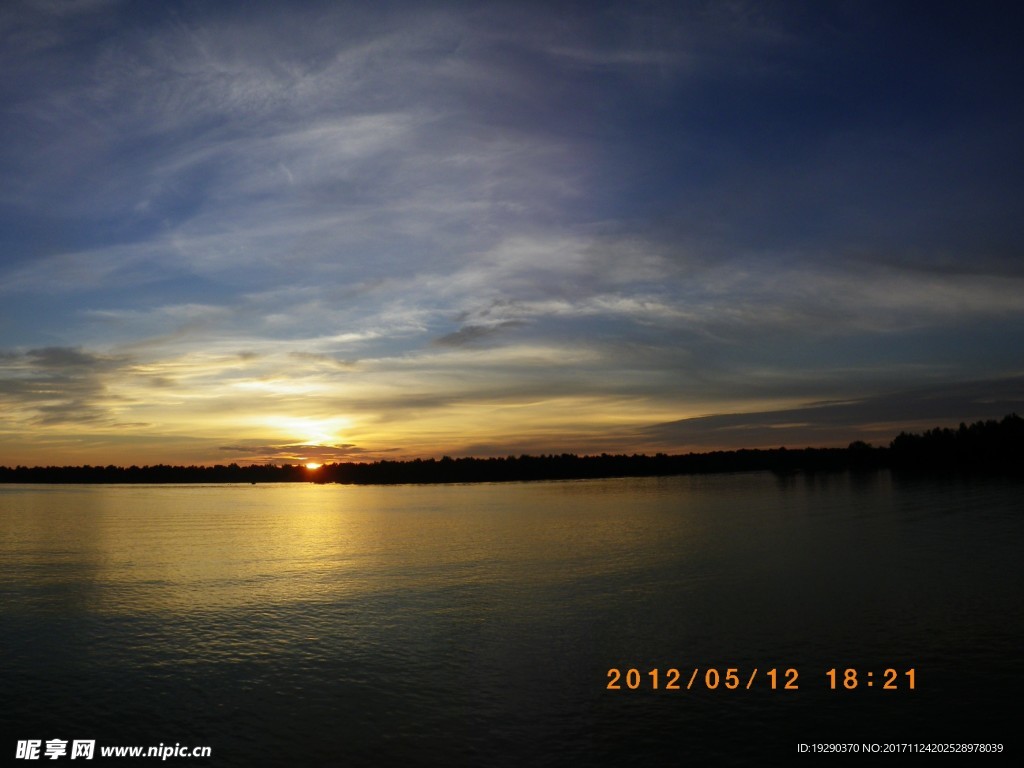 高清夕阳黄昏图