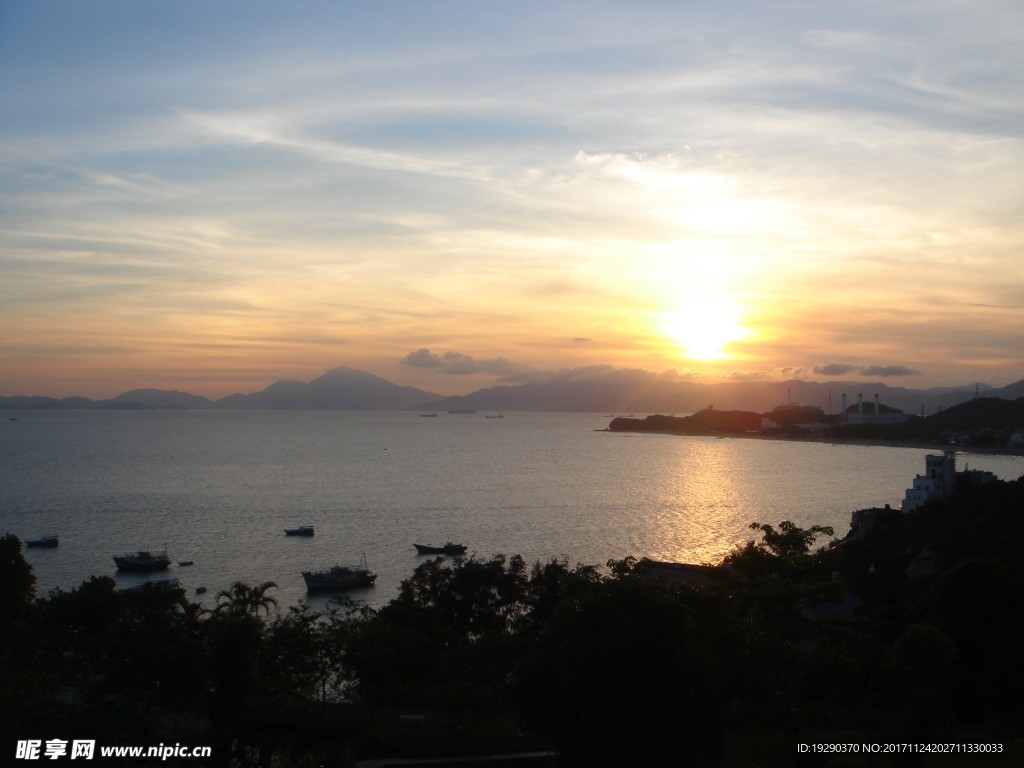 高清夕阳黄昏图