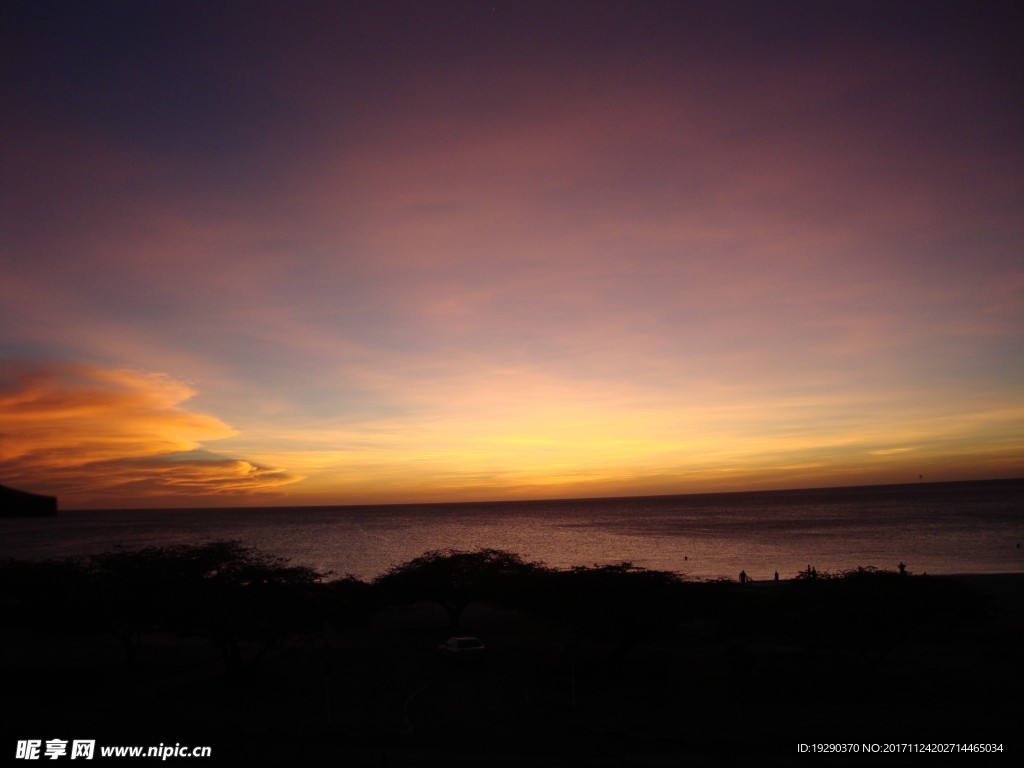 高清夕阳黄昏图