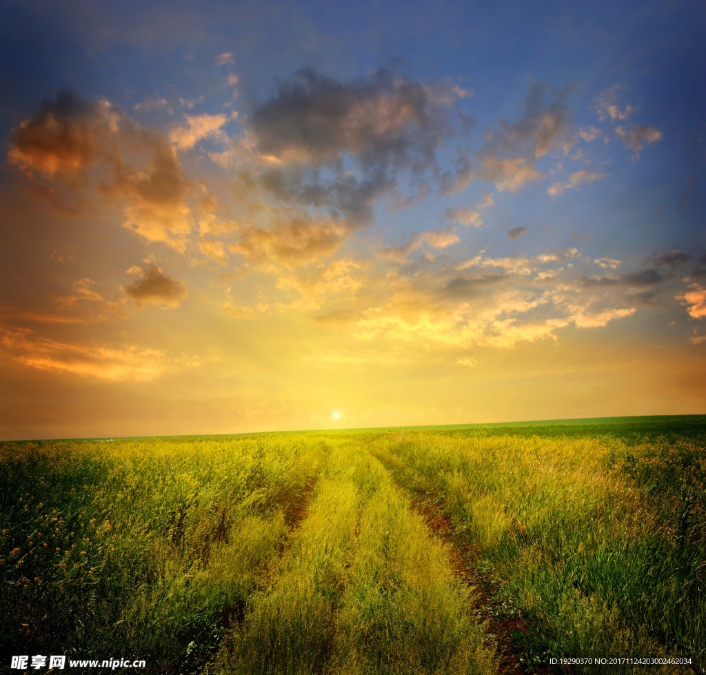 高清夕阳黄昏图