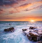 高清夕阳黄昏图