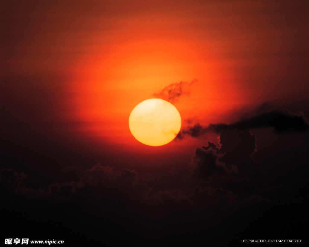 高清夕阳黄昏图