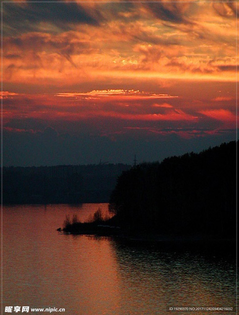 高清夕阳黄昏图