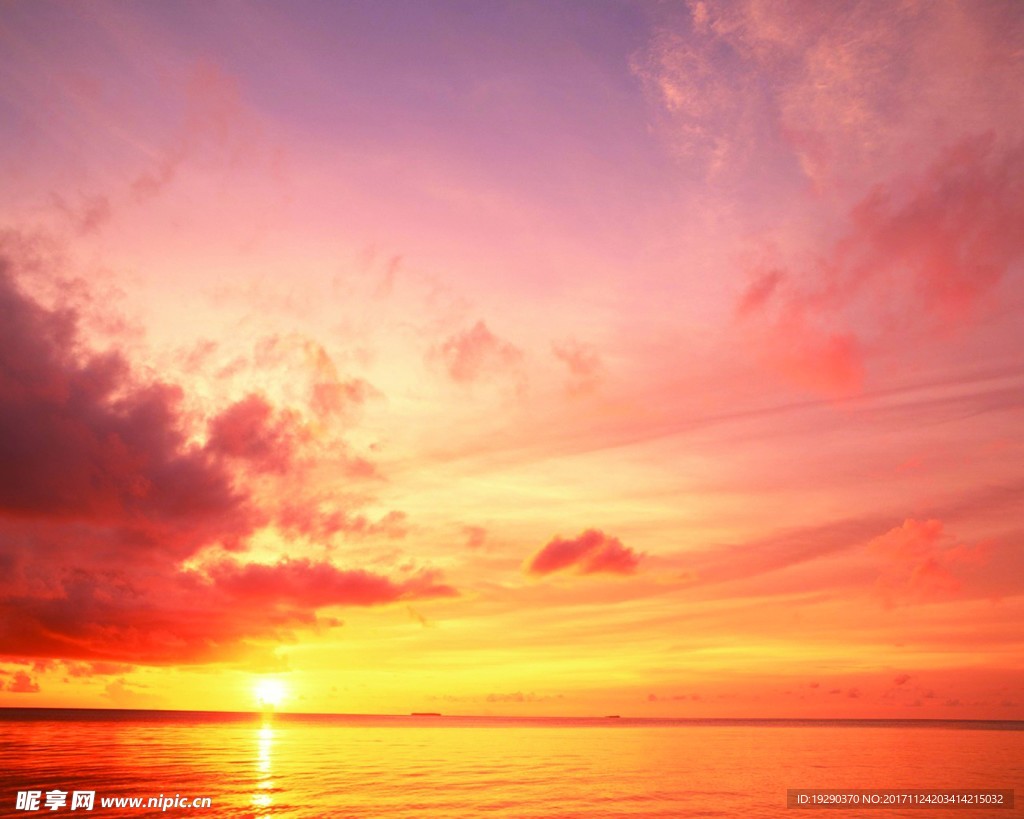 高清夕阳黄昏图