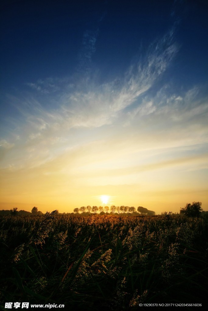 高清夕阳黄昏图