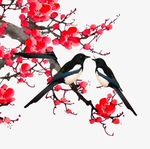 梅花国画 水墨画梅花 中国画梅