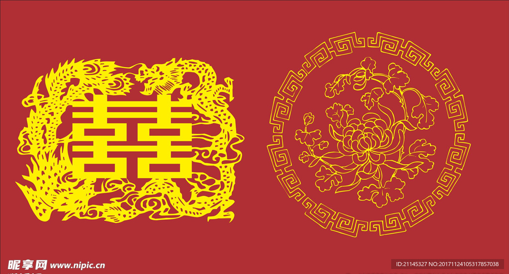 金色花纹