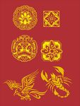 金色花纹