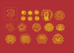 金色花纹