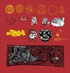 金色花纹
