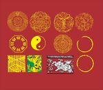 金色花纹