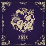狗年花纹 狗图案