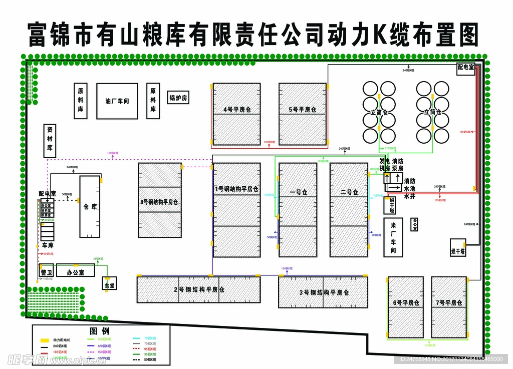 动力K缆布置图