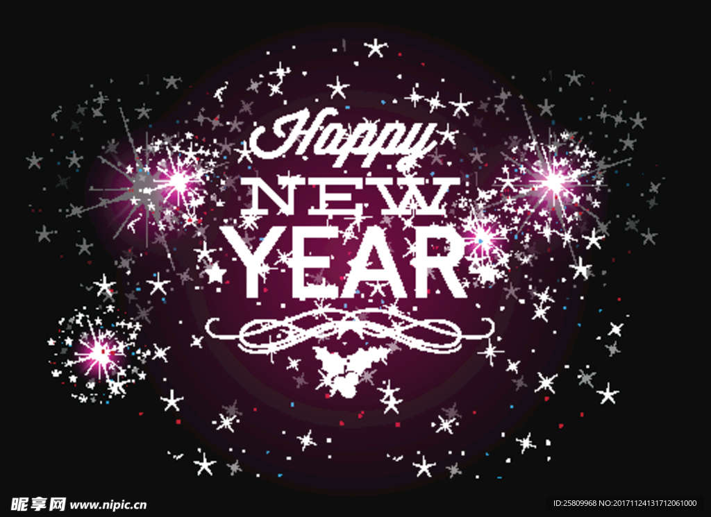 圣诞节 新年 背景 矢量 雪花