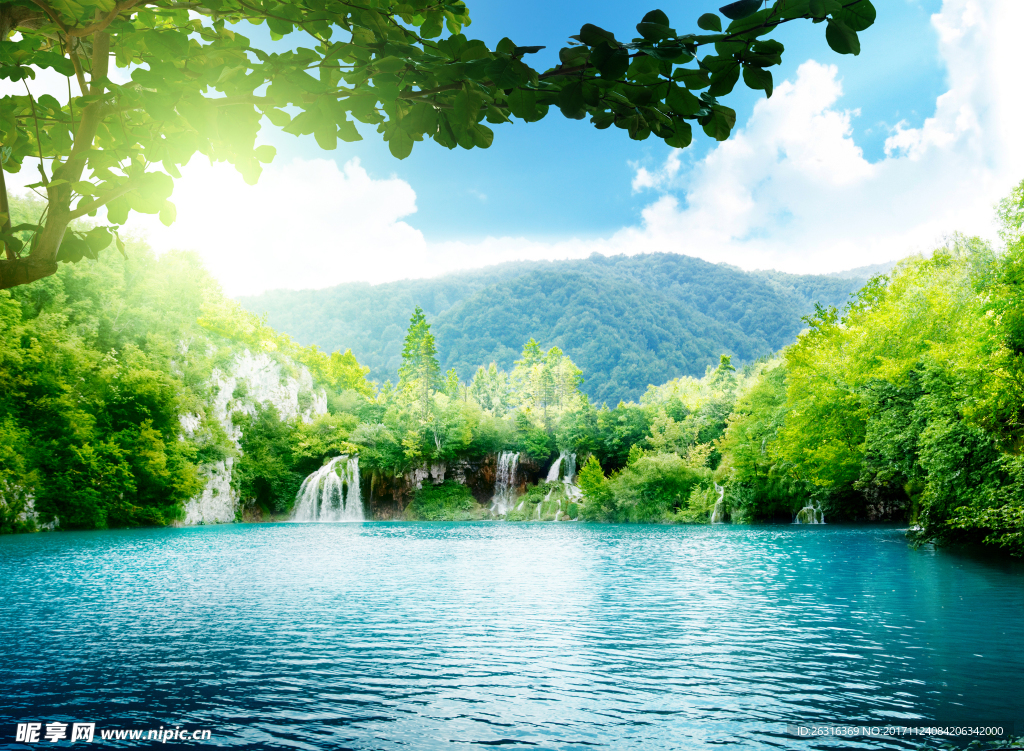 山水湖面