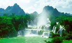 山水瀑布风景