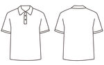 空白polo衫模板