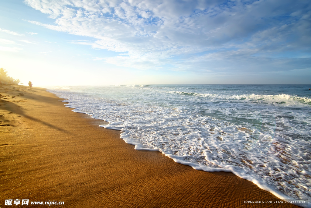 斯里兰卡海岸海浪天空海滩