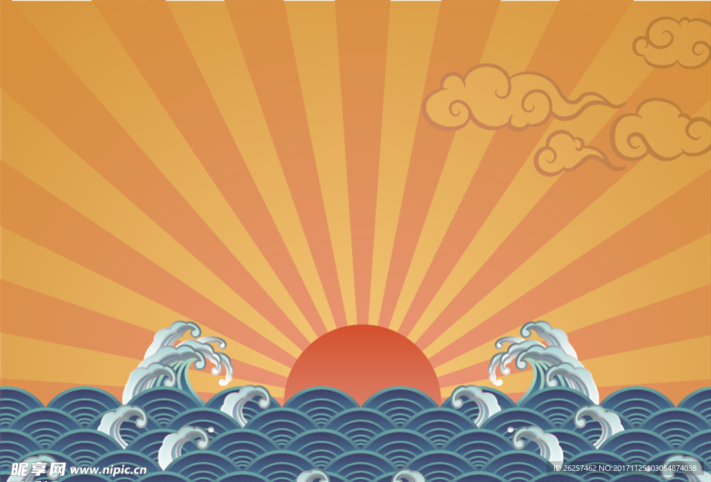 中国风海