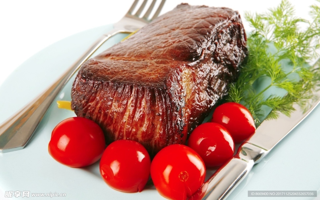 腌肉烧烤西红柿