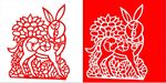 剪纸兔