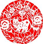 剪纸牛