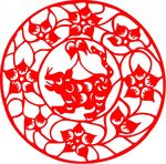 剪纸鼠