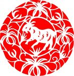 剪纸羊