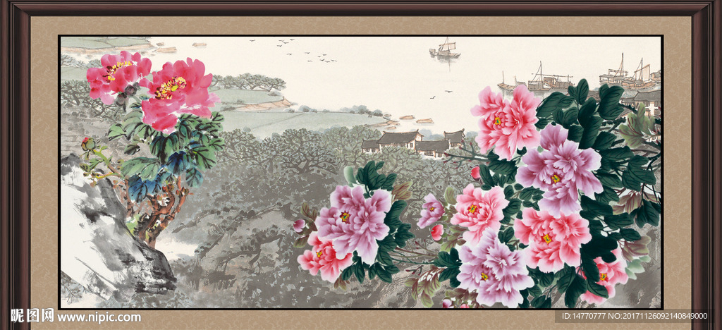 国画牡丹