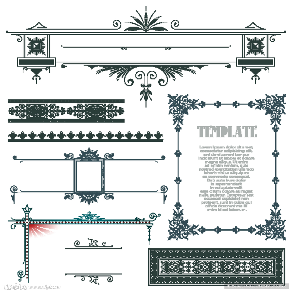 欧式花纹